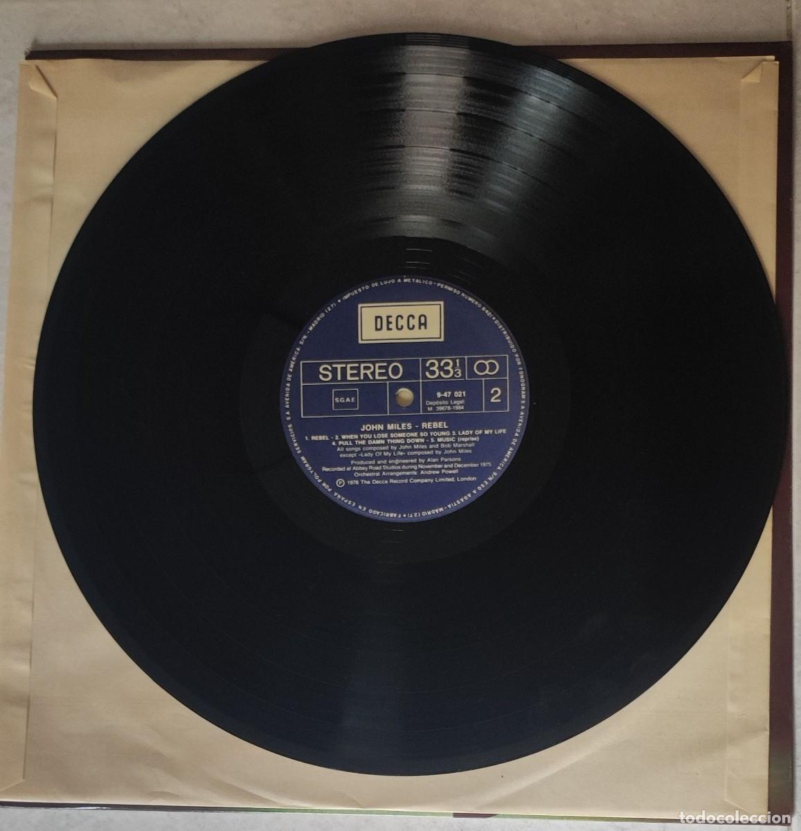 Discos de vinilo: John Miles &ndash; Rebel (LP, Decca, 1976) - Foto 5