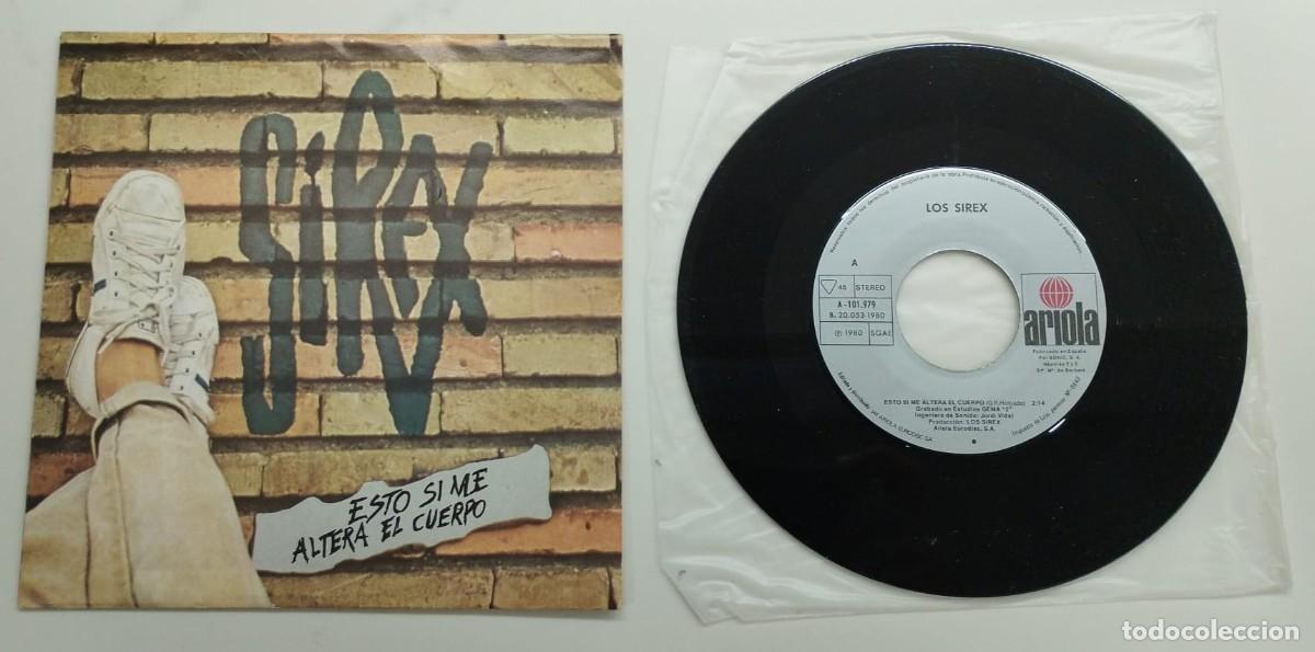 Discos de vinilo: SINGLE: LOS SIREX, ESTO SI ME ALTERA EL CUERPO + MALDIGO MI DESTINO; DISCOGRAFICA ARIOLA, A&Ntilde;O 1980.
