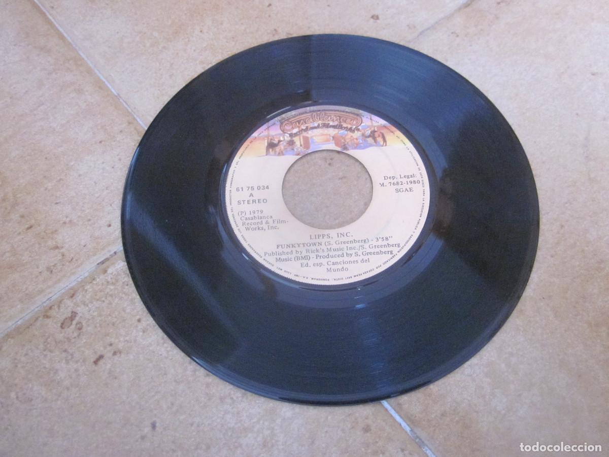 Discos de vinilo: LIPPS INC - FUNKYTOWN - CASABLANCA 1980 - SOLO EL VINILO - SIN FUNDA