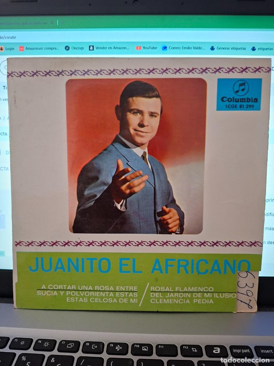 Discos de vinilo: JUANITO EL AFRICANO - A CORTAR UNA ROSA ENTRE - EP DE VINILO