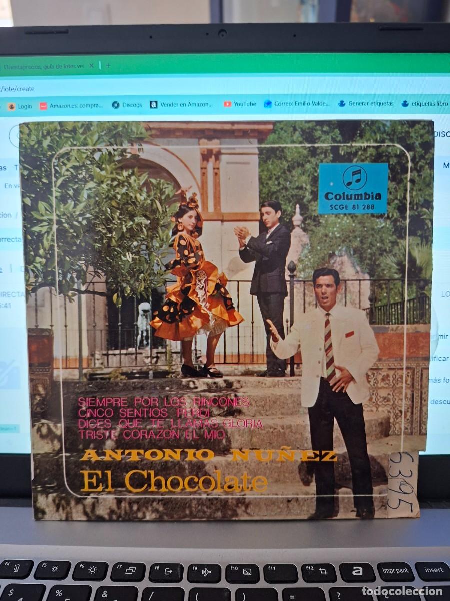 Discos de vinilo: ANTONIO NU&Ntilde;EZ EL CHOCOLATE - SIEMPRE POR LO RINCONES - EP DE VINILO