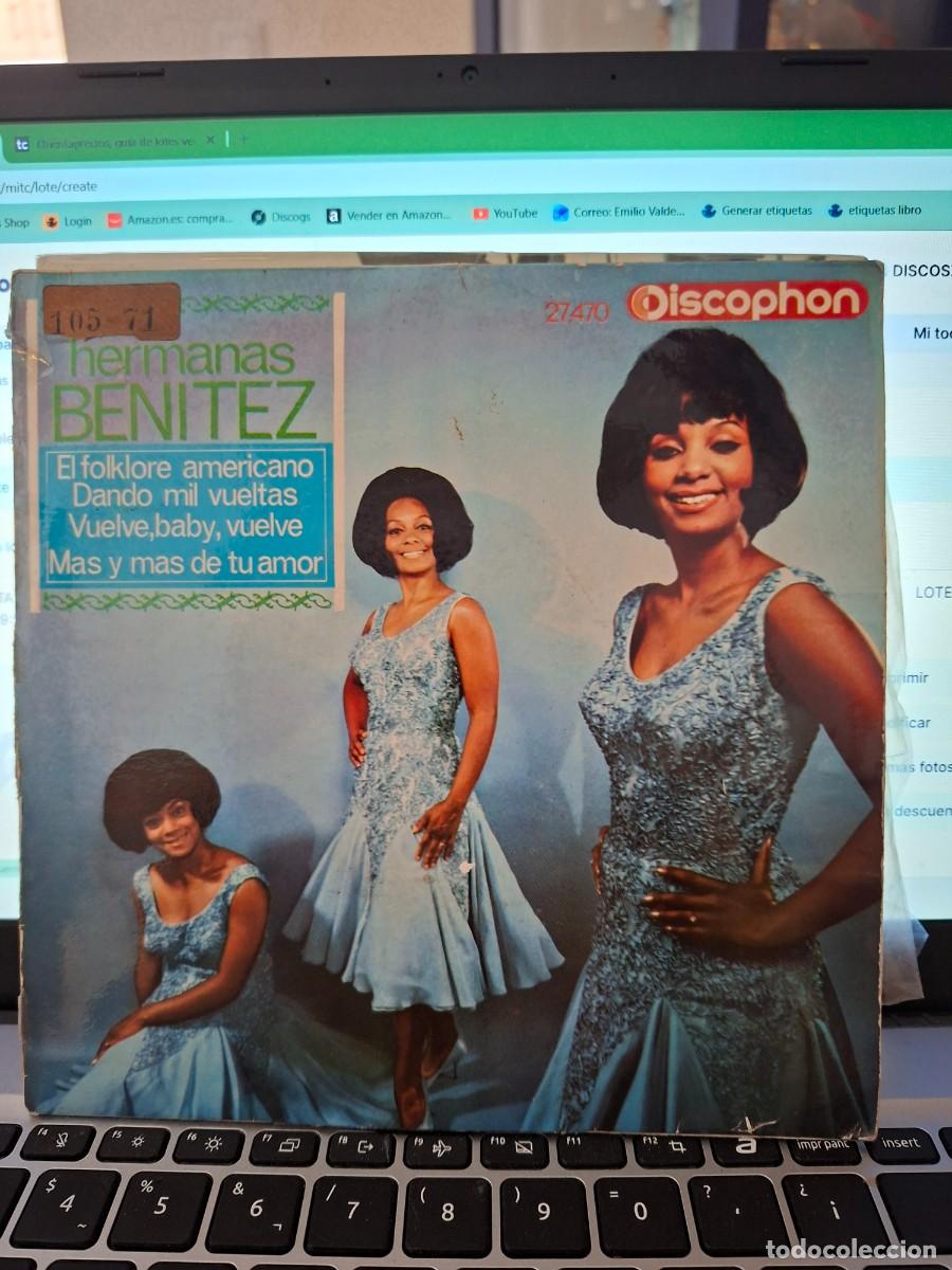 Discos de vinilo: HERMANAS BENITEZ - EL FOLKLORE AMERICANO - EP DE VINILO