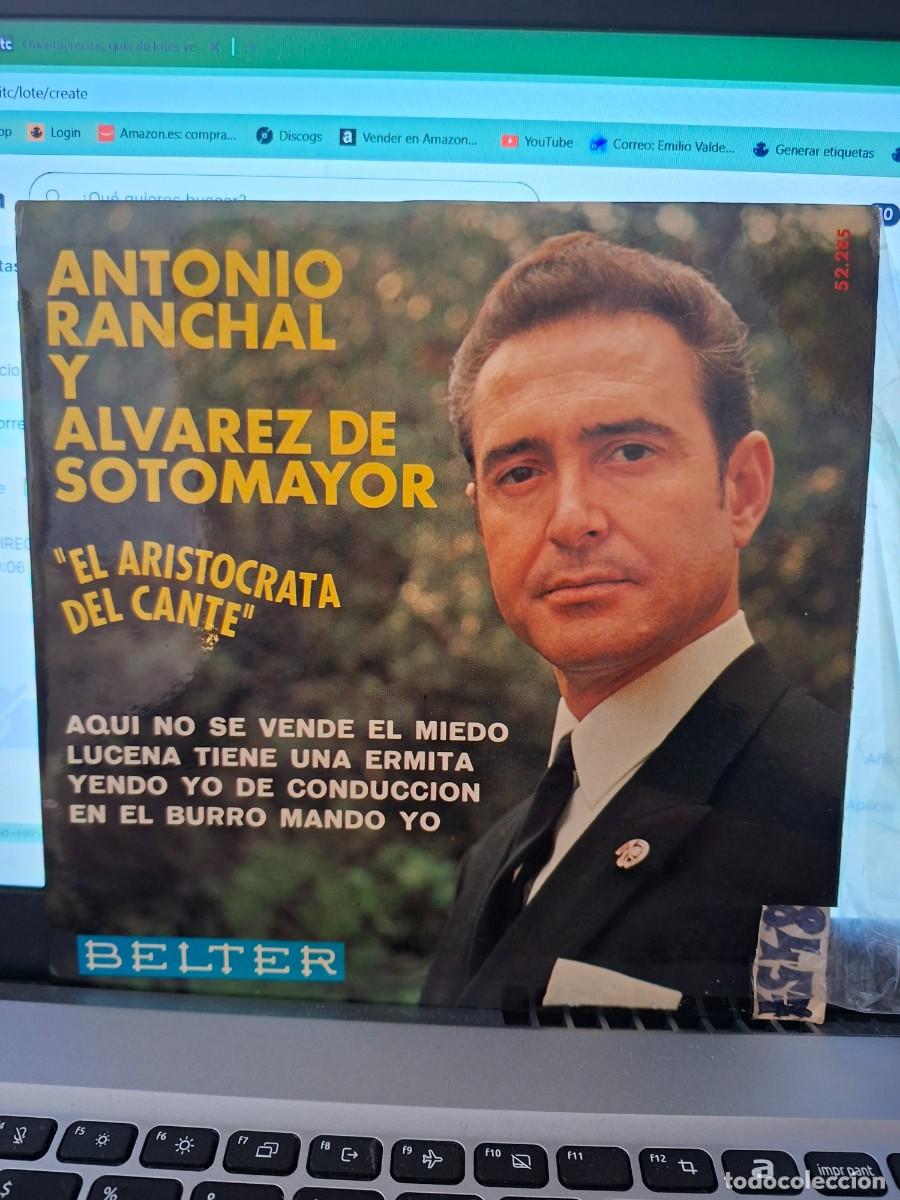 Discos de vinilo: ANTONIO RANCHAL Y ALVAREZ DE SOTOMAYOR - AQUI NO SE VENDE EL MIEDO - EP DE VINILO