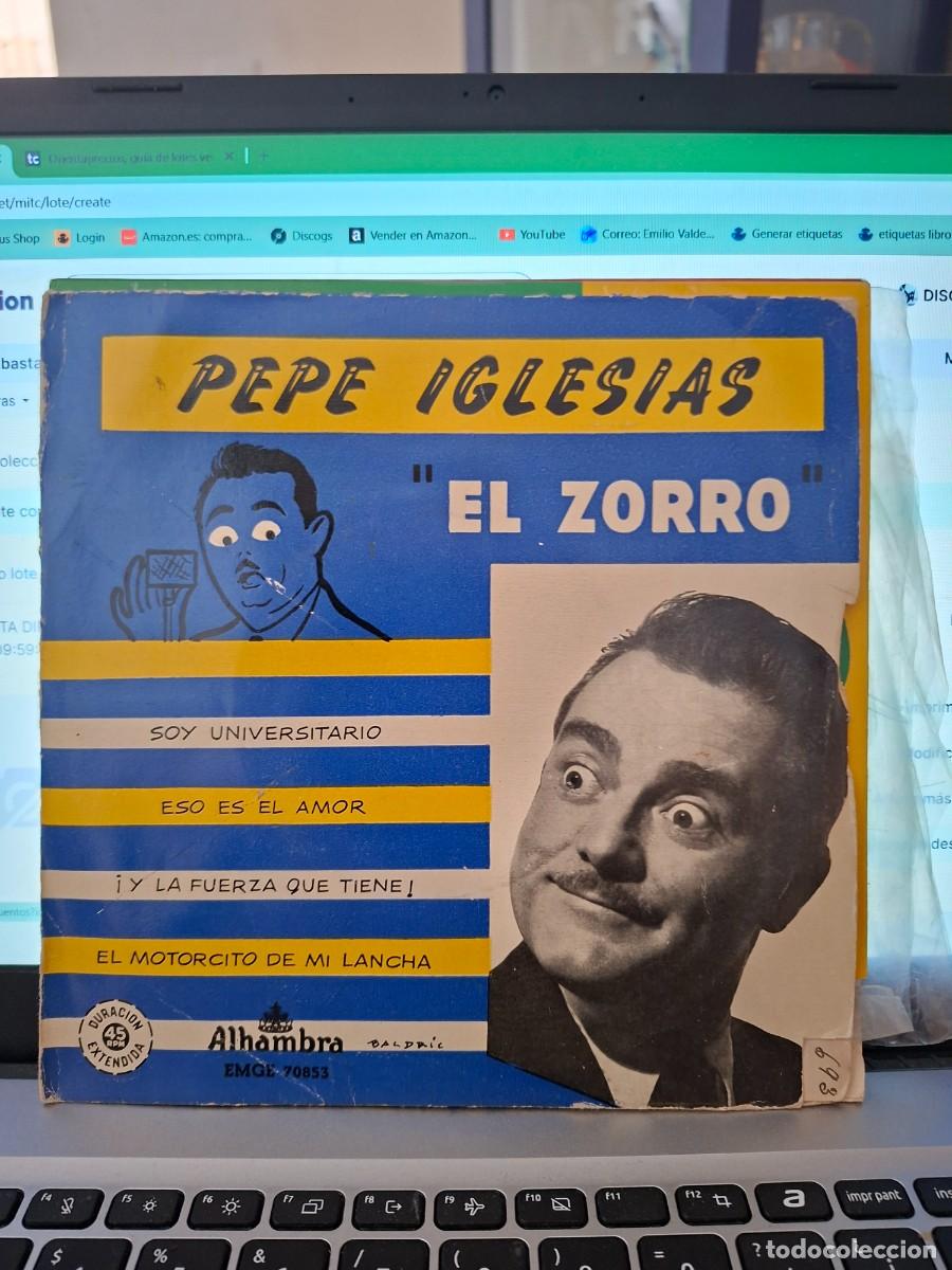Discos de vinilo: PEPE IGLESIAS EL ZORRO - SOY UNIVERSITARIO - EP DE VINILO