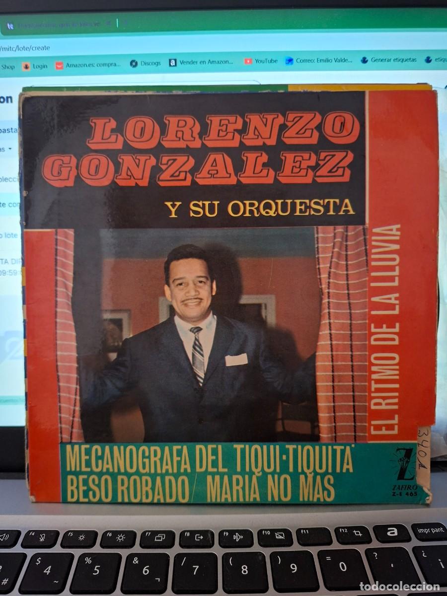 Discos de vinilo: LORENZO GONZALEZ - EL RITMO DE LA LLUVIA - EP DE VINILO