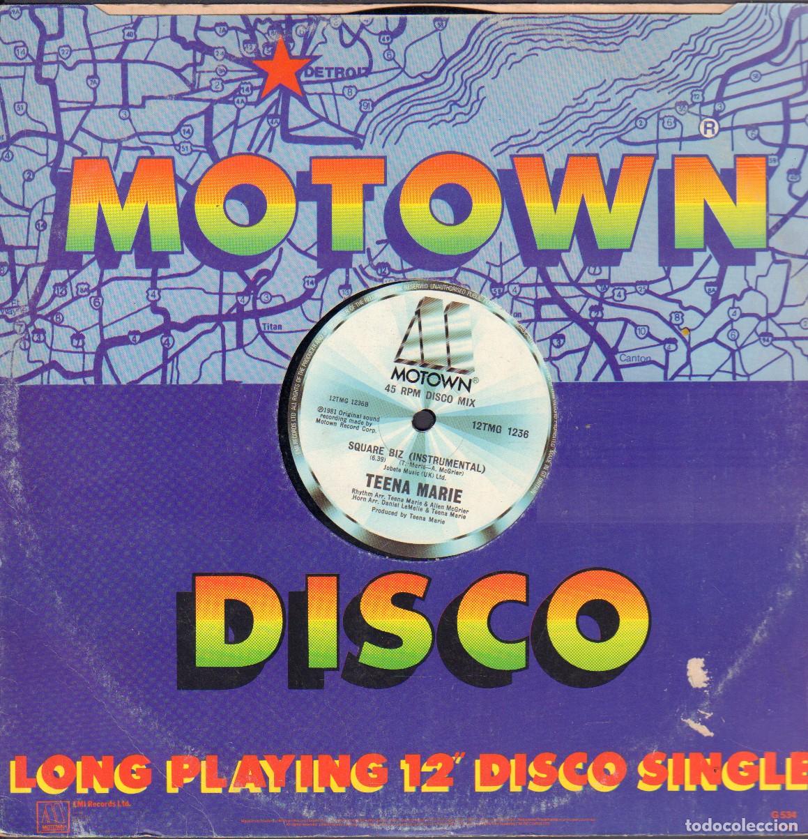 Discos de vinilo: TEENA MARIE - SQUARE BIZ (INSTRUMENTAL) / MAXISINGLE MOTOWN 1981 RF-26399