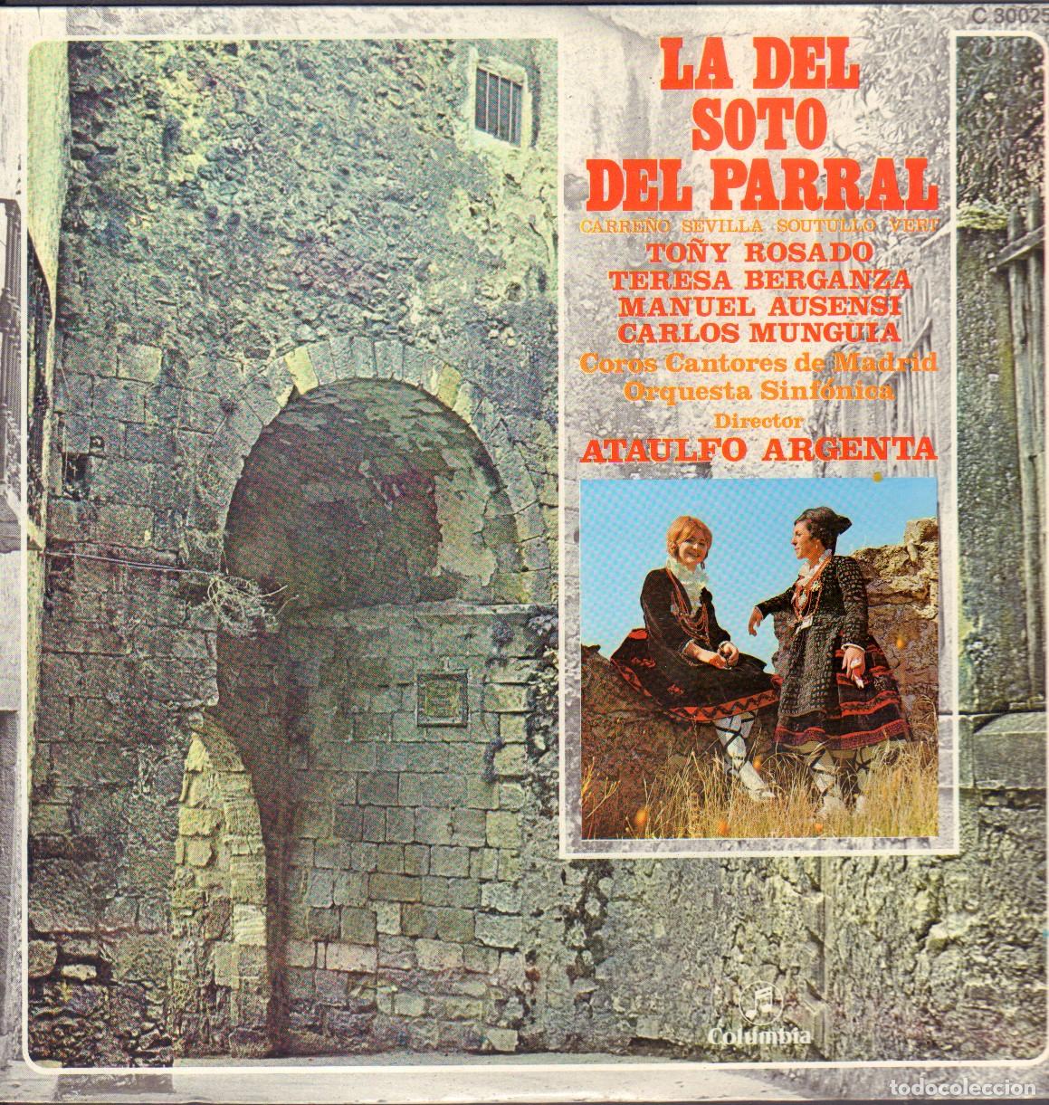 Discos de vinilo: LA DEL SOTO DEL PARRAL - COROS CANTORES DE MADRID (ATAULFO ARGENTA) / LP COLUMBIA 1970 RF-26407
