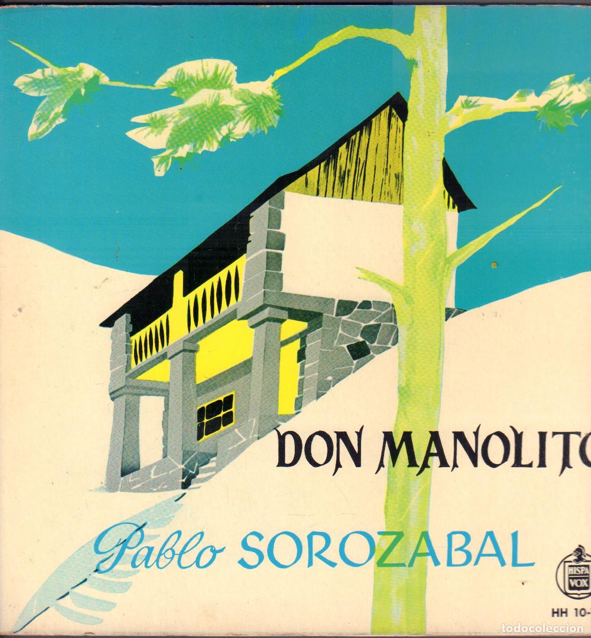 Discos de vinilo: DON MANOLITO (PABLO SOROZABAL) - ORQUESTA DE CONCIERTO DE MADRID / LP HISPAVOX RF-26412