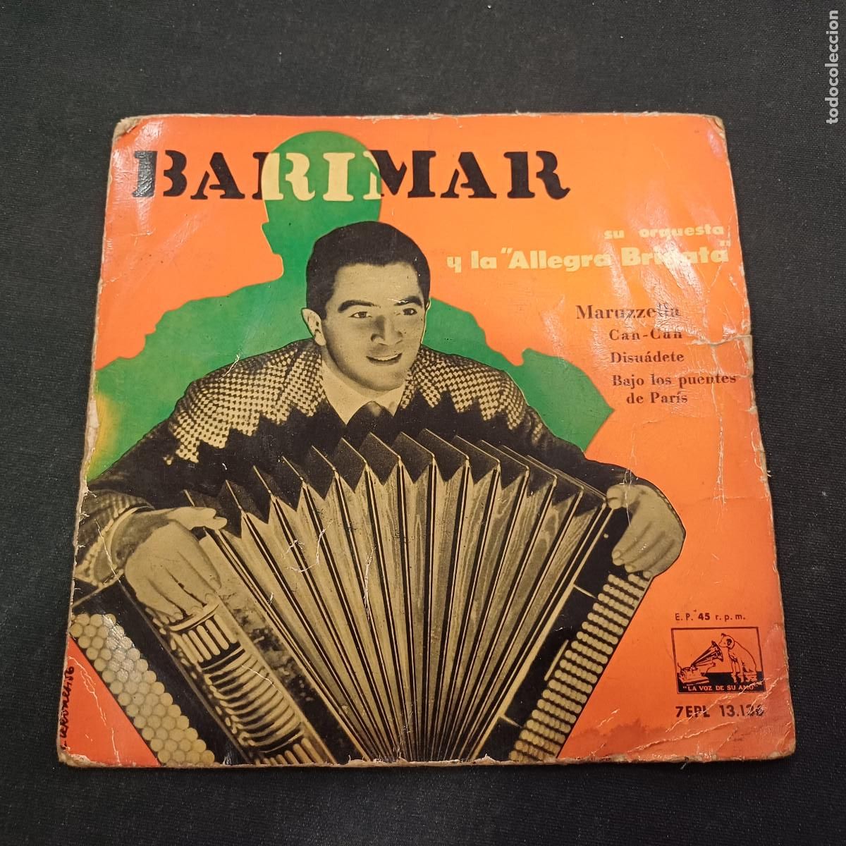 Discos de vinilo: BARIMAR SU ORQUESTA/MERUZZELLA/SINGLE.