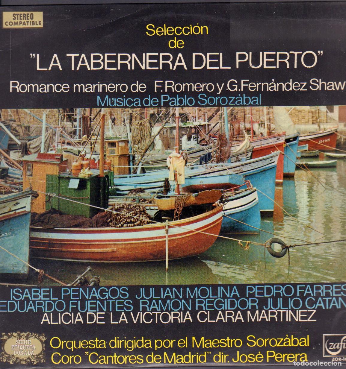 Discos de vinilo: LA TABERNERA DEL PUERTO (P. SOROZABAL) - COROS CANTORES DE MADRID / LP ZAFIRO 1971 RF-26415