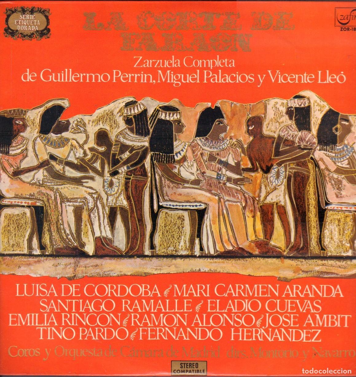 Discos de vinilo: LA CORTE DEL FARAON - COROS Y ORQUESTA DE CAMARA DE MADRID / LP ZAFIRO 1972 RF-26418