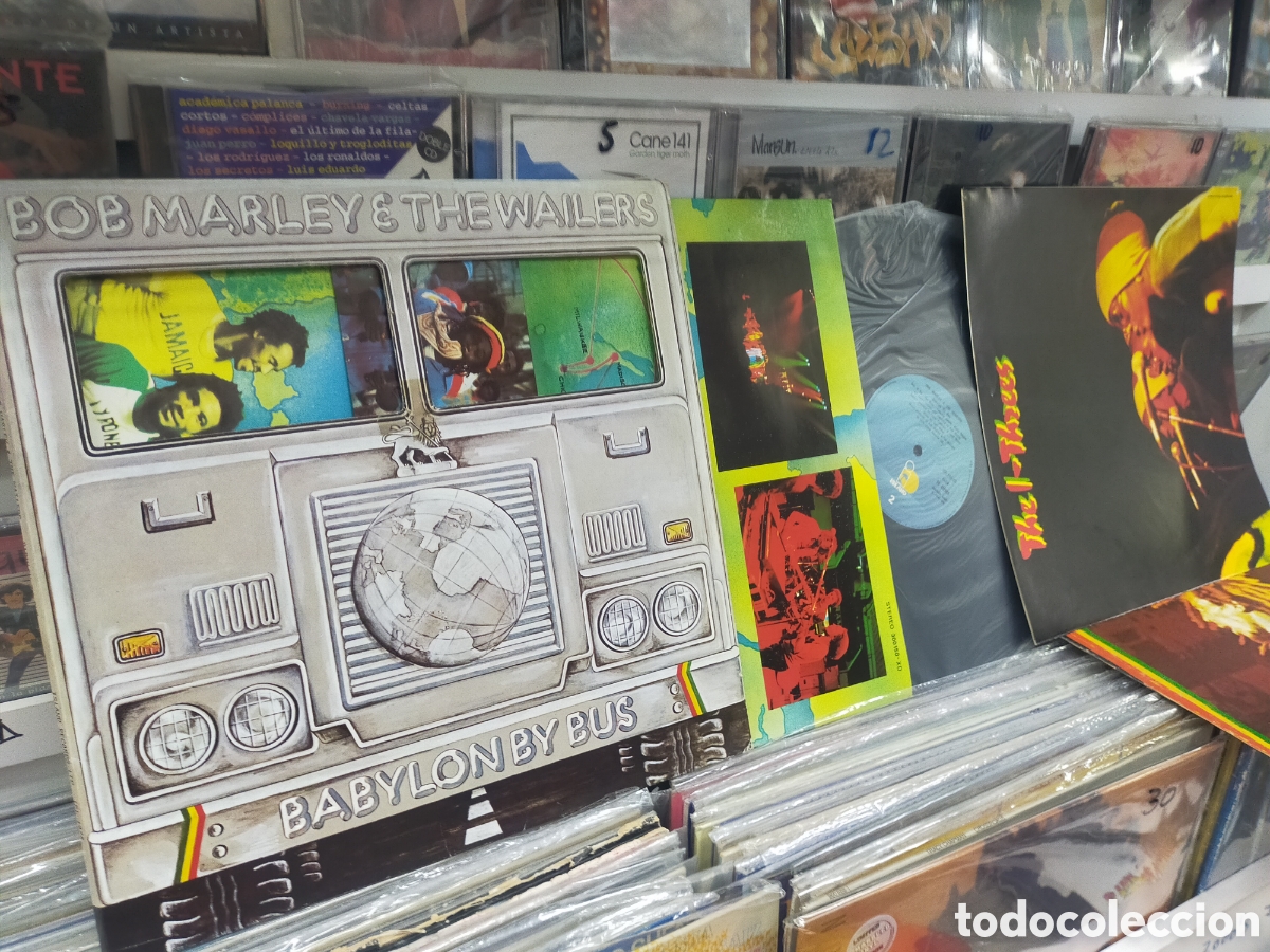 Discos de vinilo: Bob Marley doble LP babylon by bus con poster Espa&ntilde;a 1978
