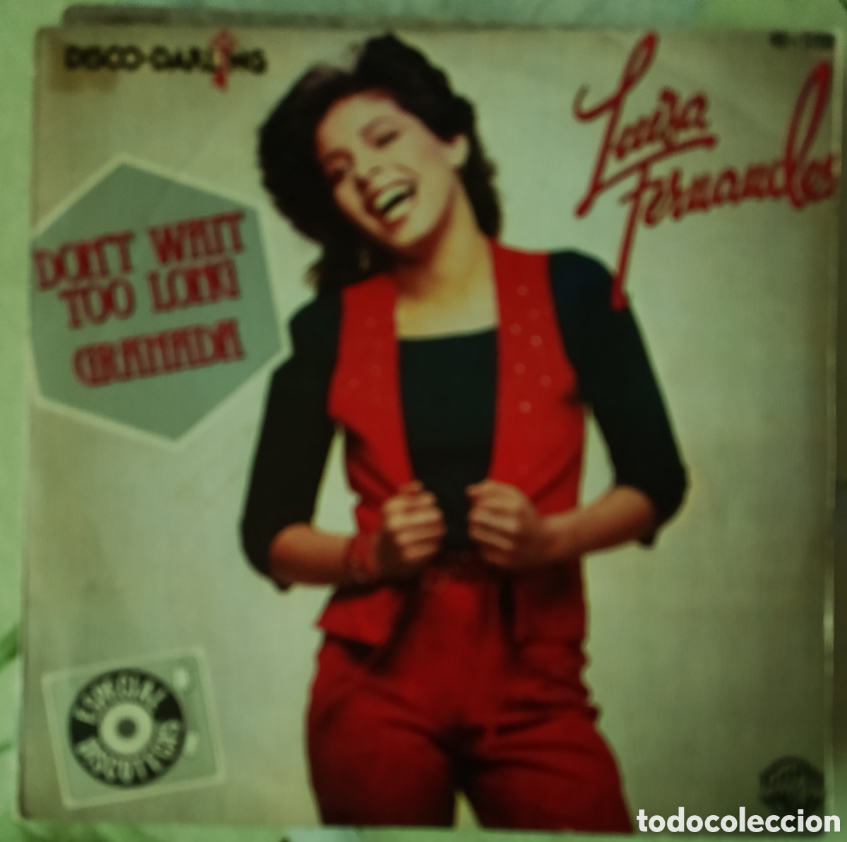 Discos de vinilo: Luisa Fern&aacute;ndez single sello Hispavox editado en Espa&ntilde;a a&ntilde;o 1978.