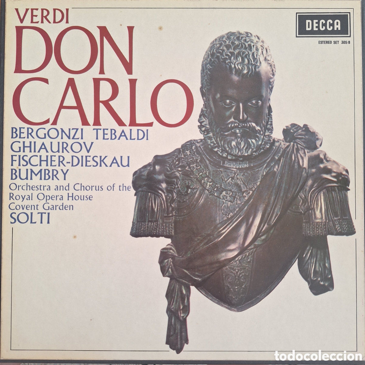 Discos de vinilo: Caja Don Carlo. Verdi. Dtor: Solti
