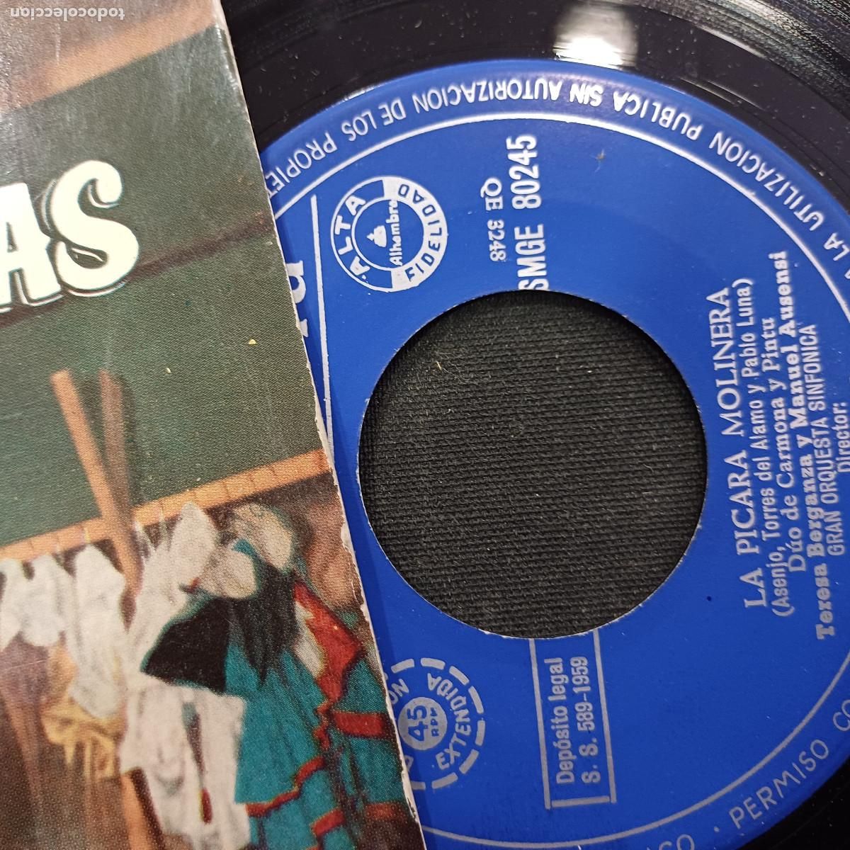 Discos de vinilo: INDALICIO CISNEROS/LA PICARA MOLINERA/SINGLE. - Foto 2