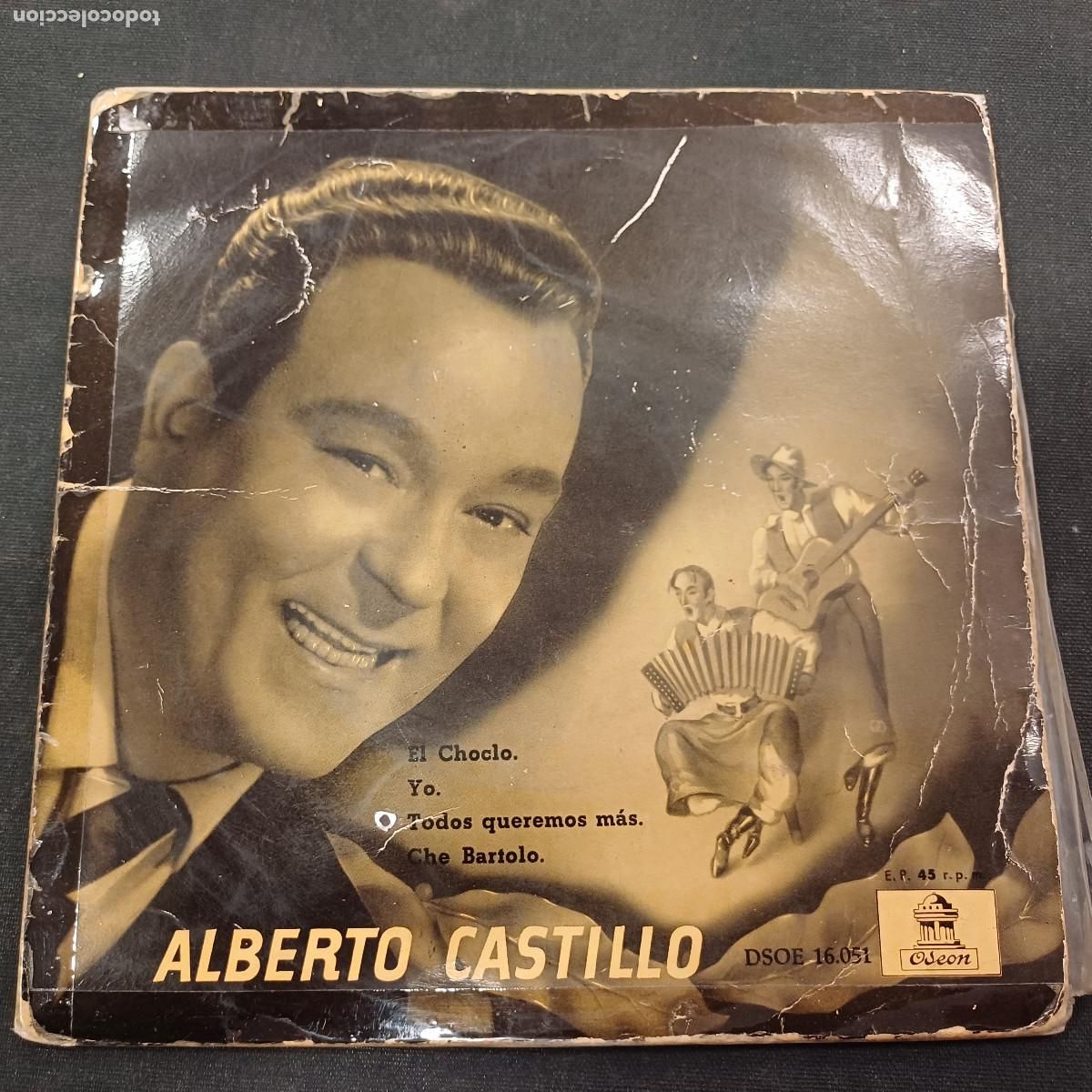 Discos de vinilo: ALBERTO CASTILLO/EL CHOCLO/SINGLE. - Foto 1