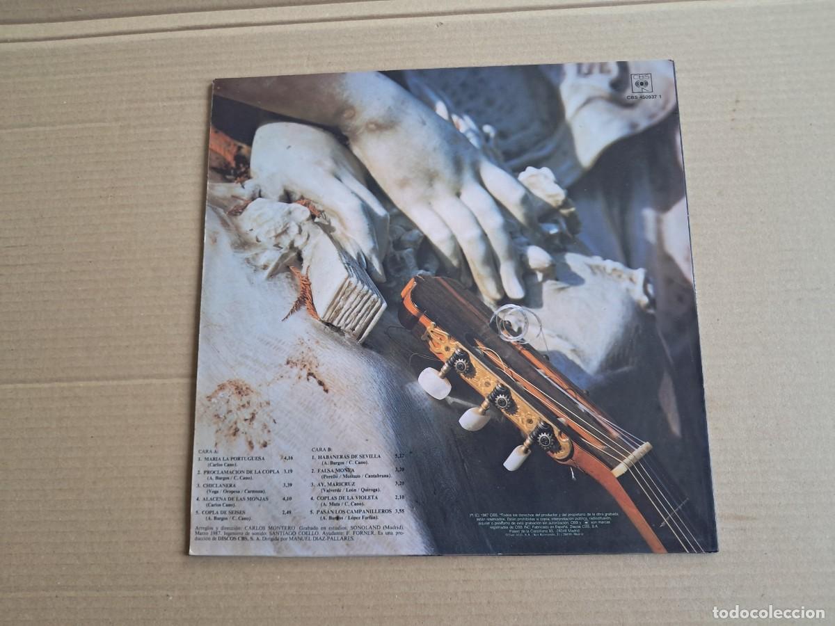 Discos de vinilo: CARLOS CANO - QUEDATE CON LA COPLA LP 1987 - Foto 3