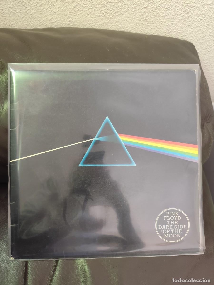 Discos de vinilo: Pink Floyd &ndash; The Dark Side of the Moon LP Harvest EMI Espa&ntilde;a 1973 Gatefold 1J 066-05.249