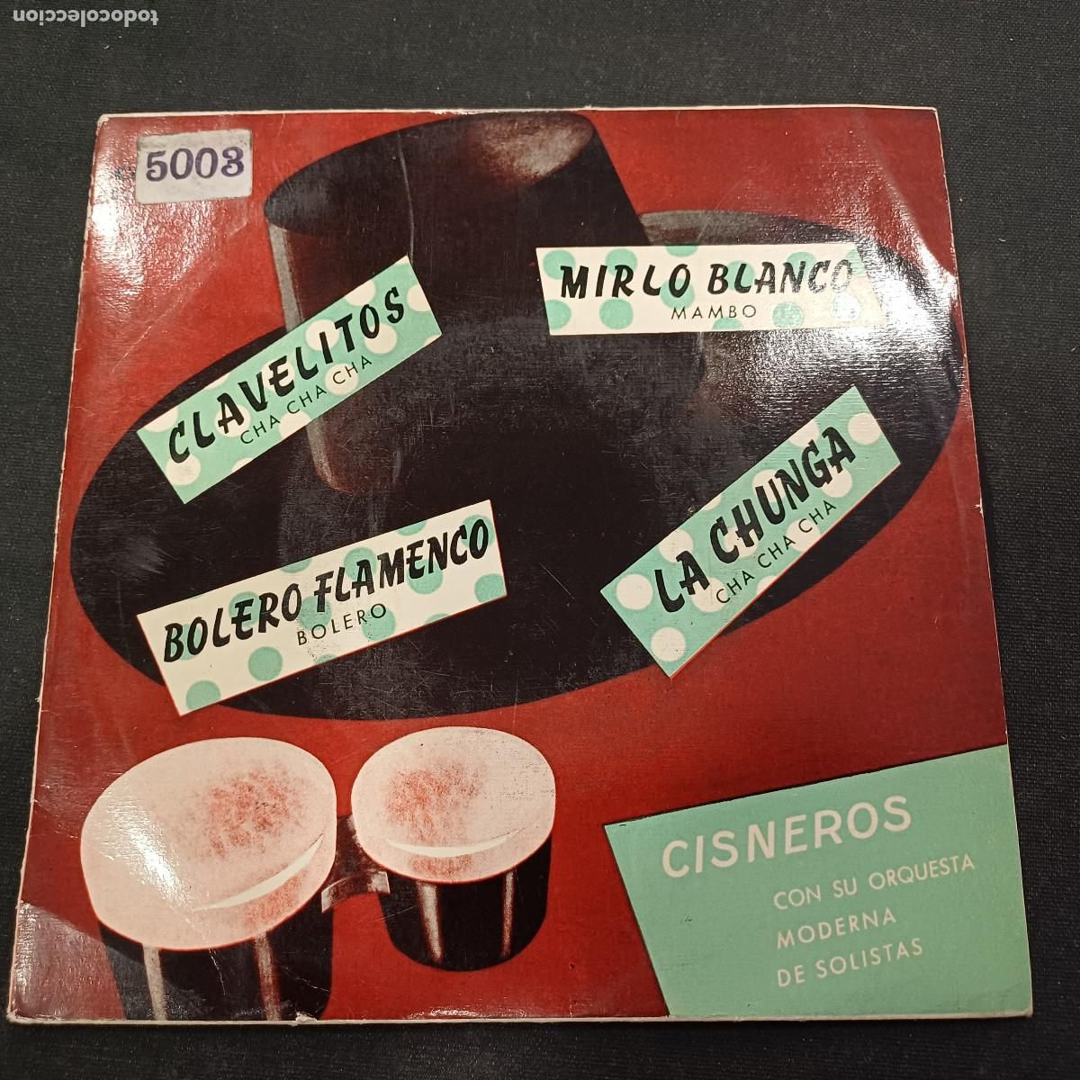 Discos de vinilo: CISNEROS CON SU ORQUESTA/CLAVELITOS/SINGLE.