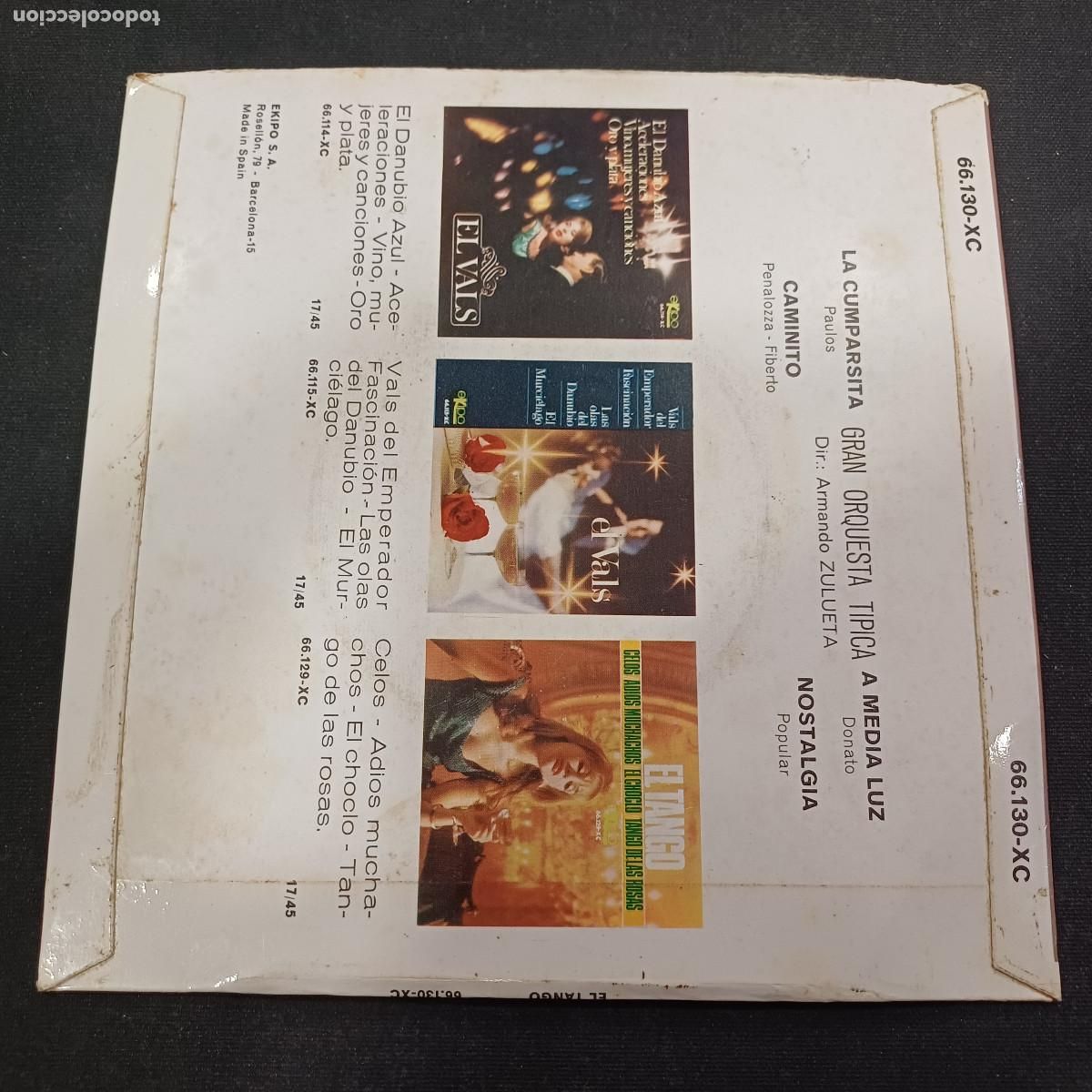 Discos de vinilo: EL TANGO/LA CUMPARSITA/SINGLE. - Foto 3