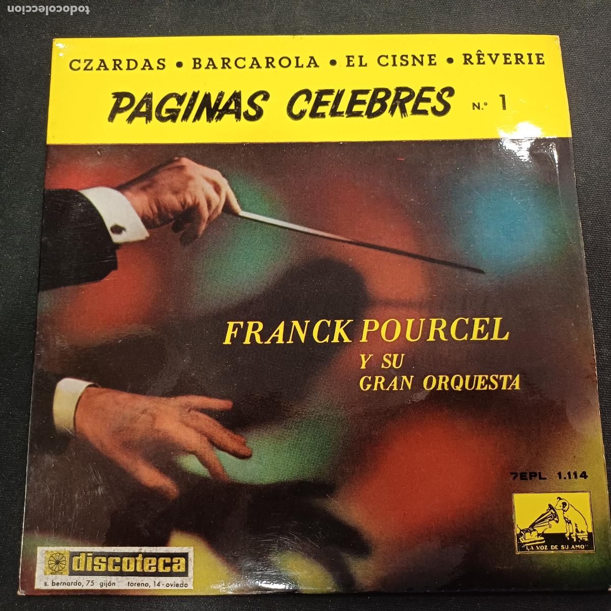 Discos de vinilo: FRANCK POURCEL Y SU ORQUESTA/CZARDAS/SINGLE. - Foto 1
