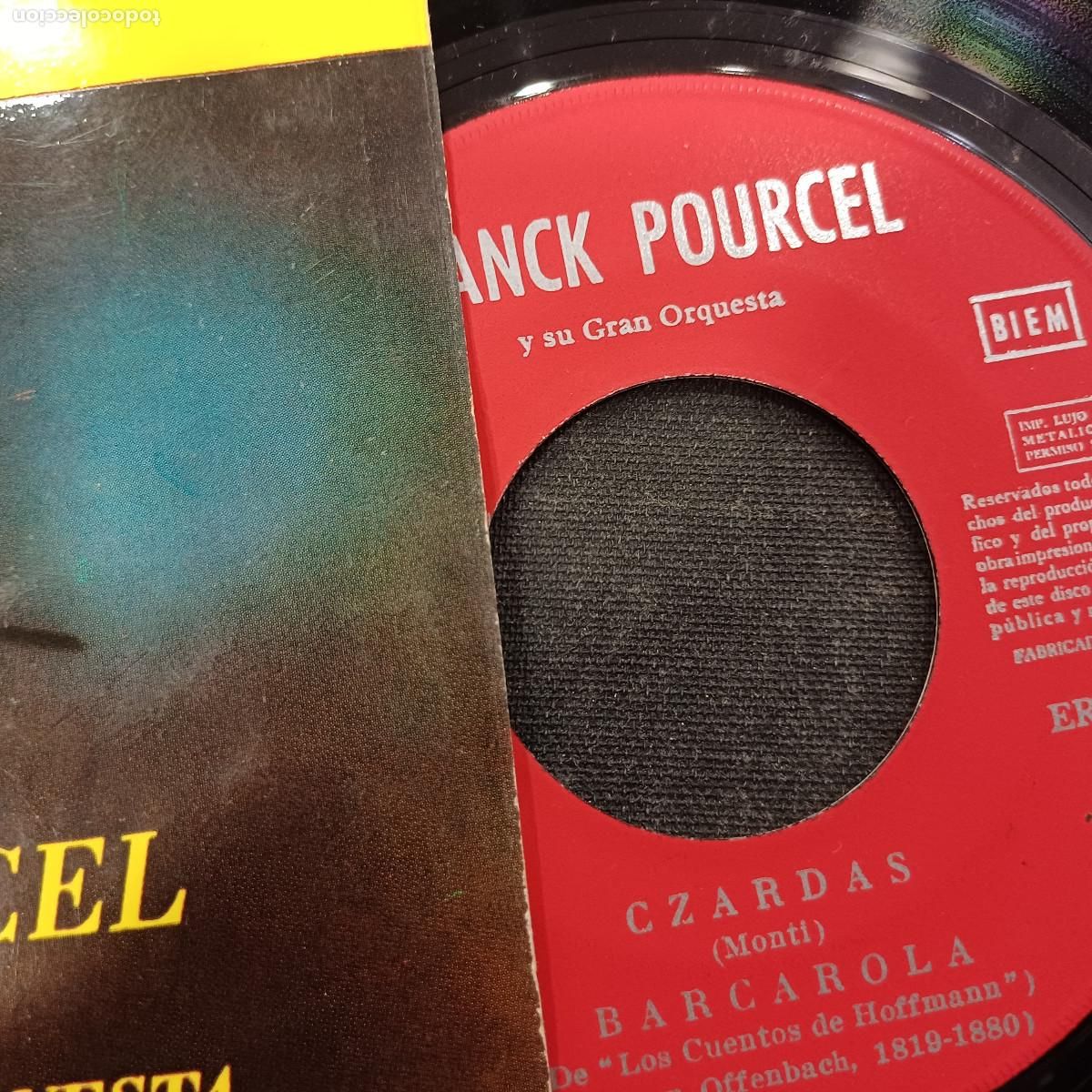 Discos de vinilo: FRANCK POURCEL Y SU ORQUESTA/CZARDAS/SINGLE. - Foto 2