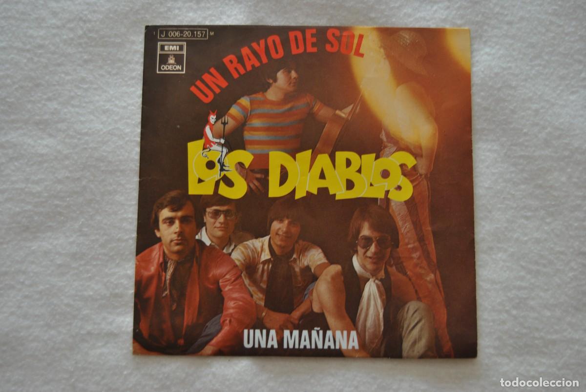 Discos de vinilo: los diablos. un rayo de sol, una ma&ntilde;ana. emi odeon 1970. sp. buen estado