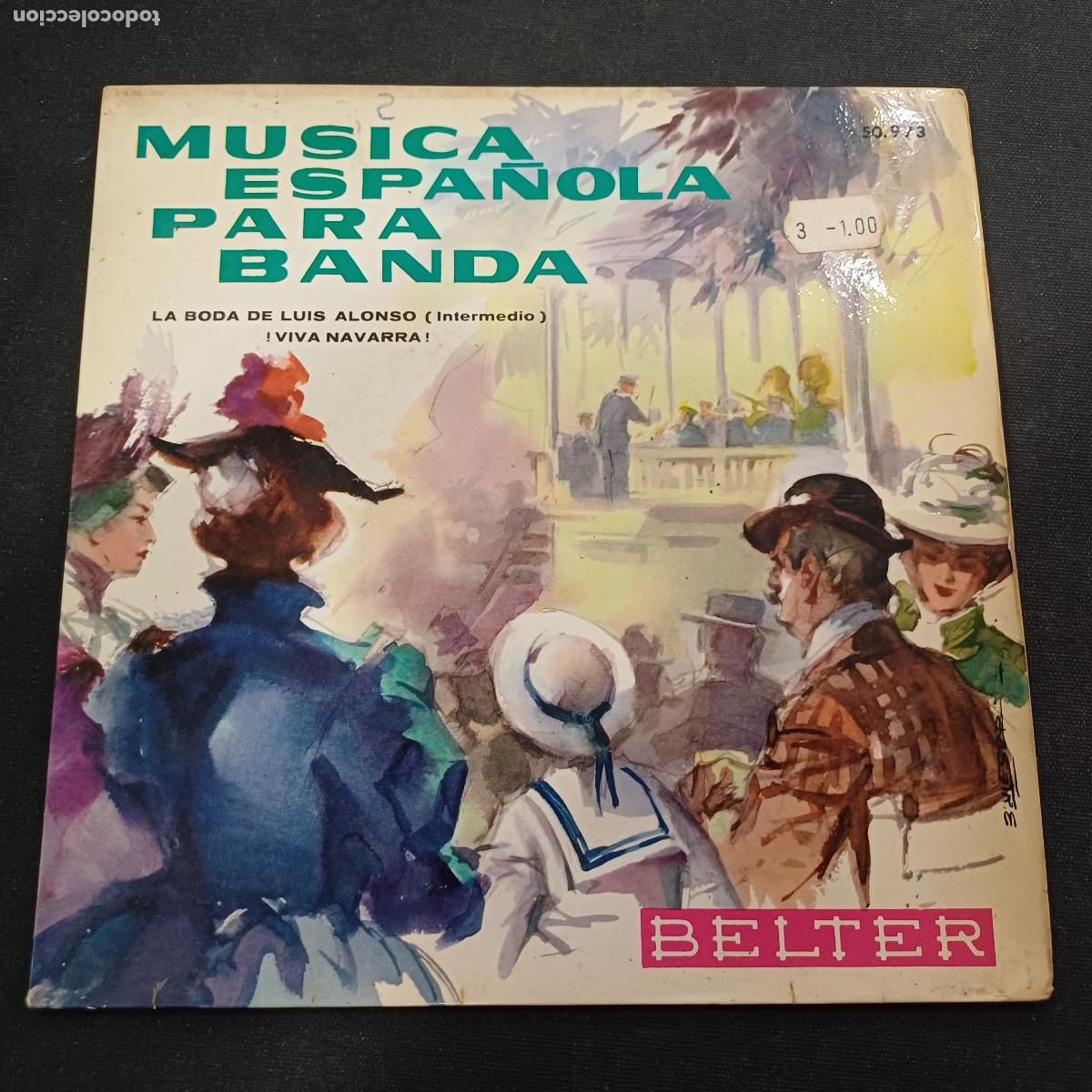 Discos de vinilo: MUSICA ESPA&Ntilde;OLA PARA BANDA/LA BODA DE LUIS ALONSO/SINGLE.