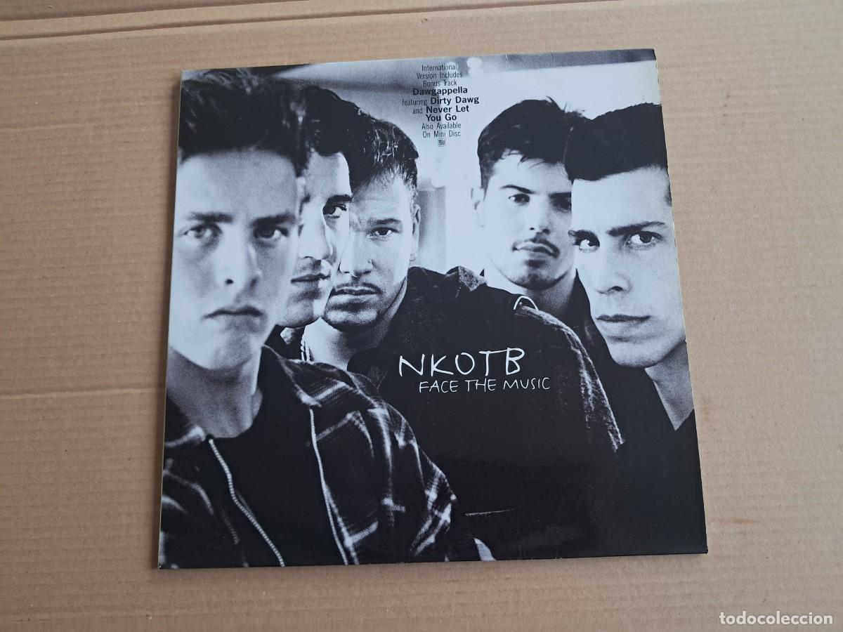 Discos de vinilo: NKOTB ( NEW KIDS ON THE BLOCK ) - FACE THE MUSIC DOBLE LP 1994 EDICION ESPA&Ntilde;OLA