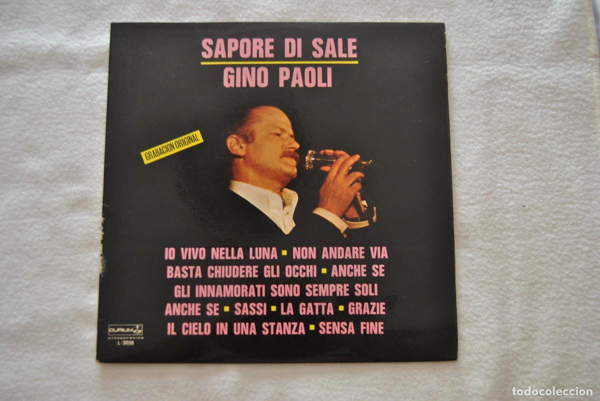 Discos de vinilo: Gino Paoli. sapore si sale. lp Durium 1978. Nuevo