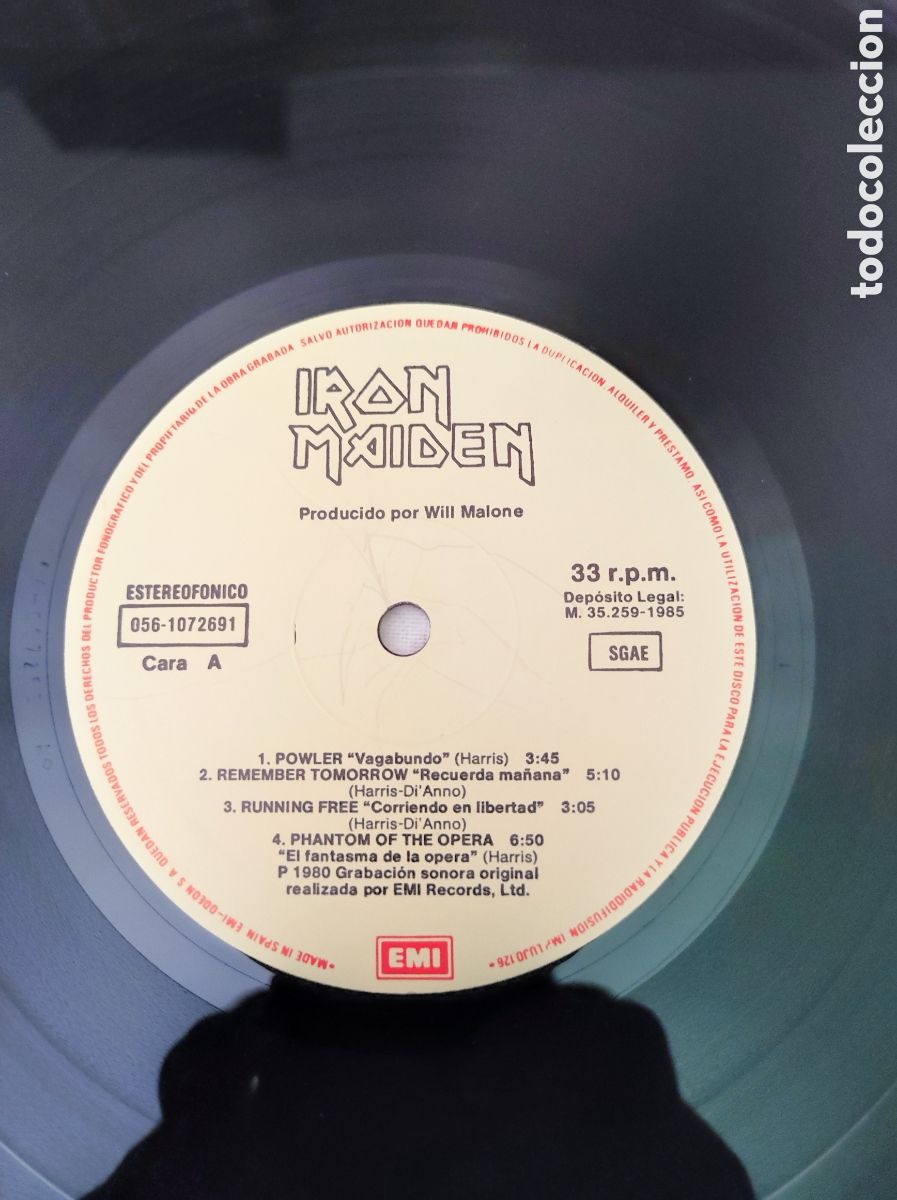 Discos de vinilo: IRON MAIDEN - IRON MAIDEN - Foto 3