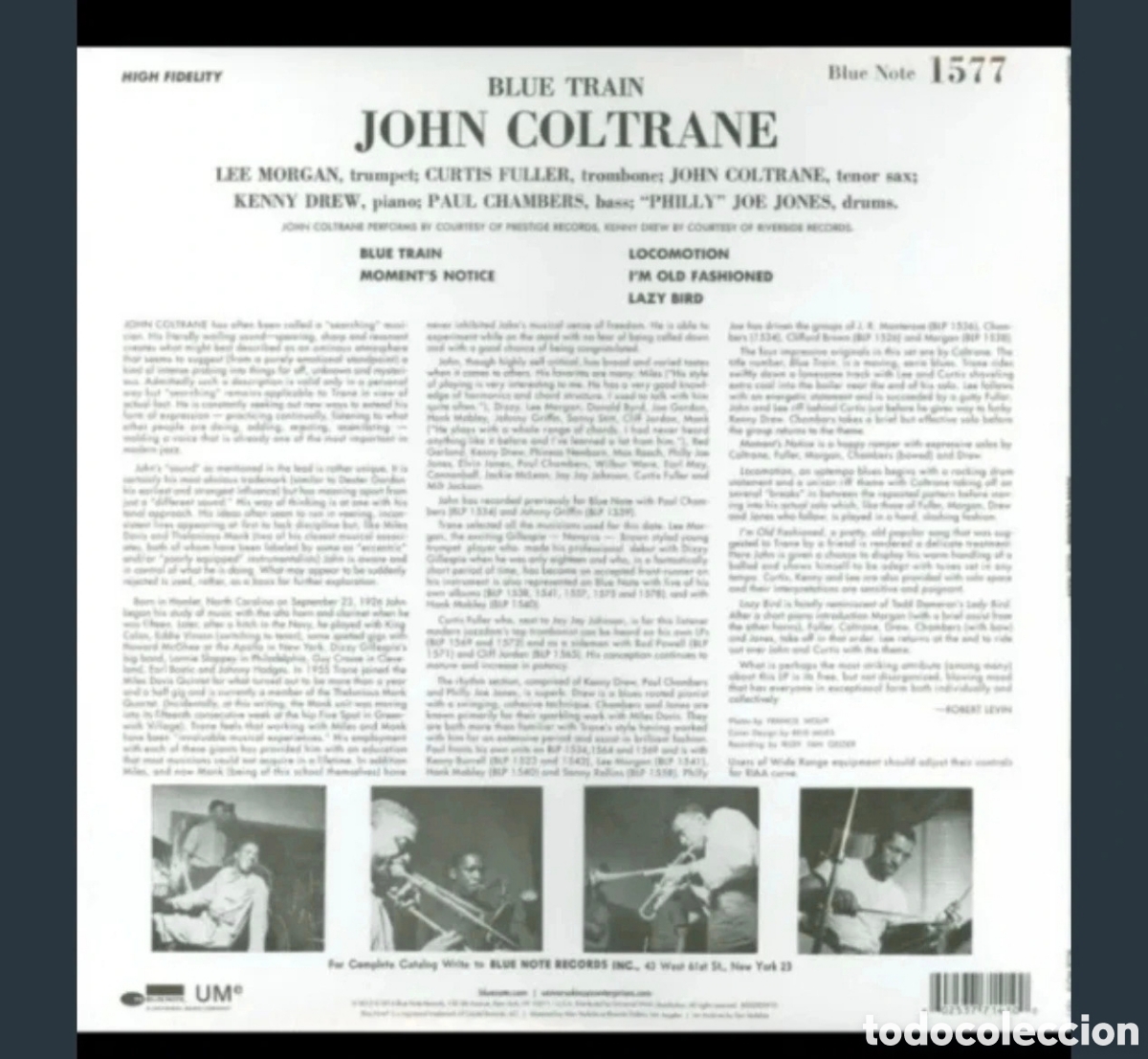 Discos de vinilo: John Coltrane: Blue Train LP 2014 - Foto 4