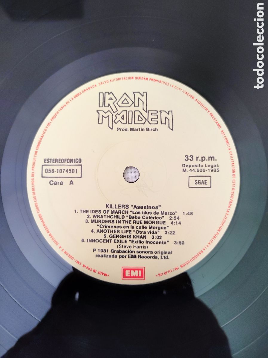 Discos de vinilo: IRON MAIDEN - KILLERS - Foto 3