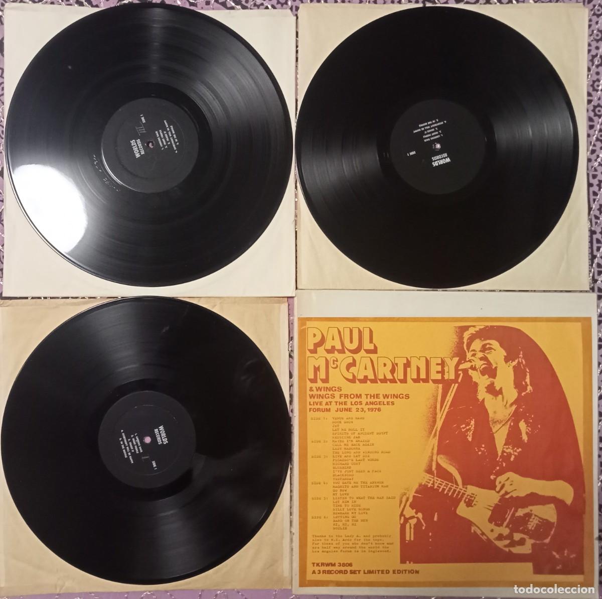 Discos de vinilo: Paul McCartney - Wings from the Wings 3lp live in 1976, Usa pressing black vinyl, very hard to find!