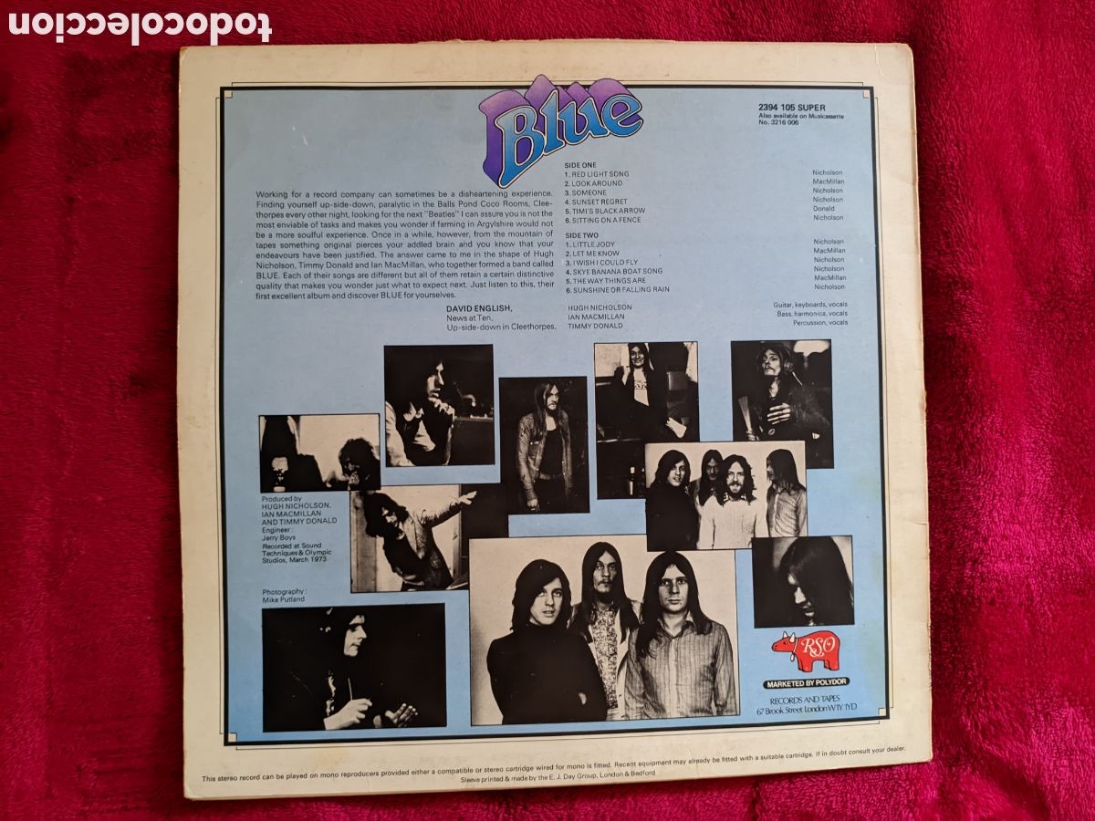 Discos de vinilo: // Blue - RSO UK 1973 - Foto 2
