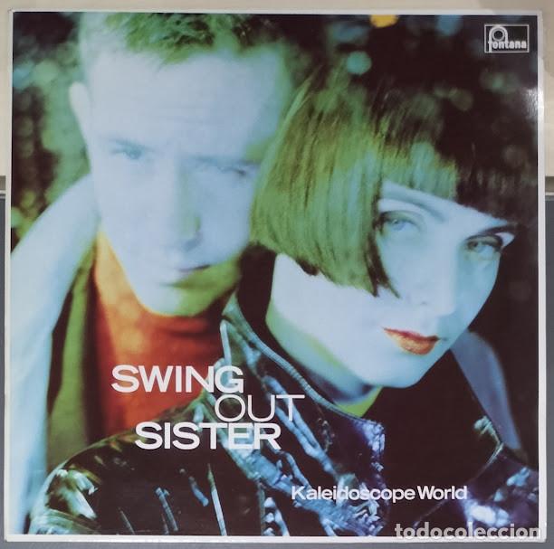 Discos de vinilo: Swing Out Sister - Kaleidoscope World - LP Fontana ref. 838 293-1. Ed. espa&ntilde;ola 1989.