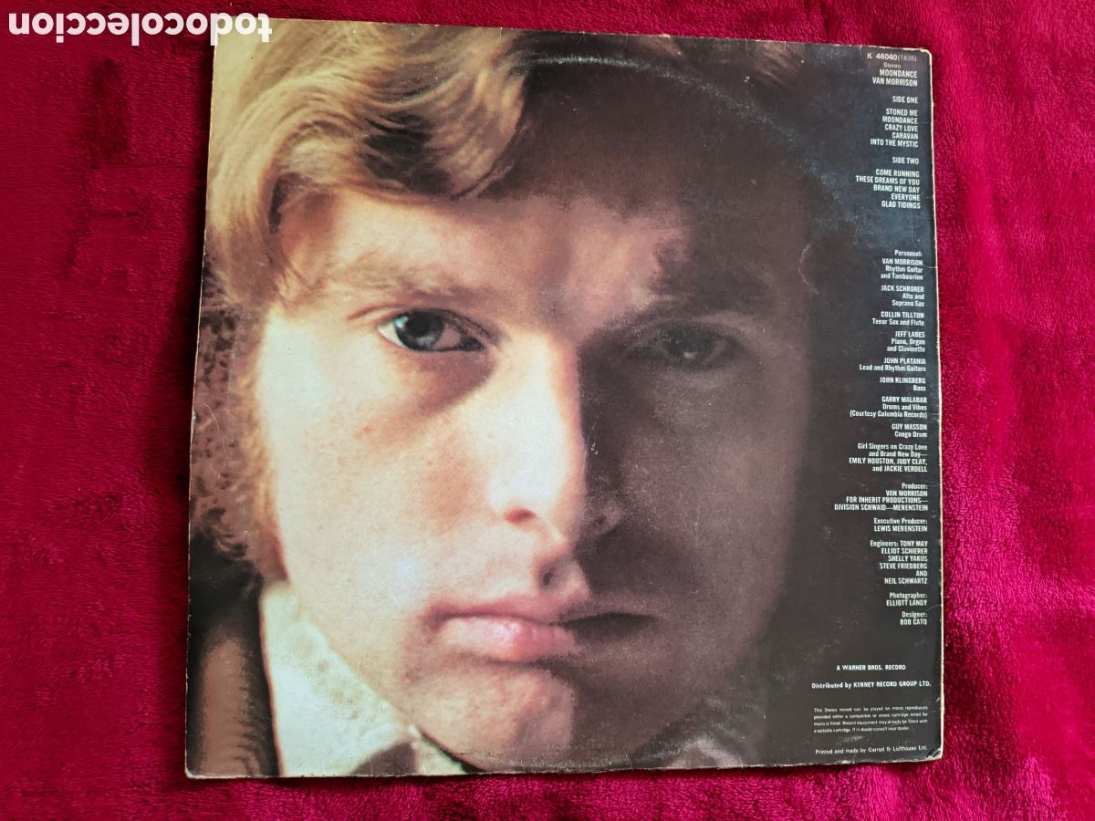Discos de vinilo: // Van Morrison &ndash; Moondance - Warner UK 1974 - Foto 2