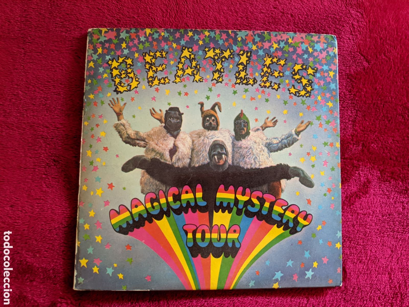 Discos de vinilo: // The Beatles - Magical Mystery Tour - Parlophone UK 1967,2x7&rdquo;,45 RPM,EP, Mono,Gatefold