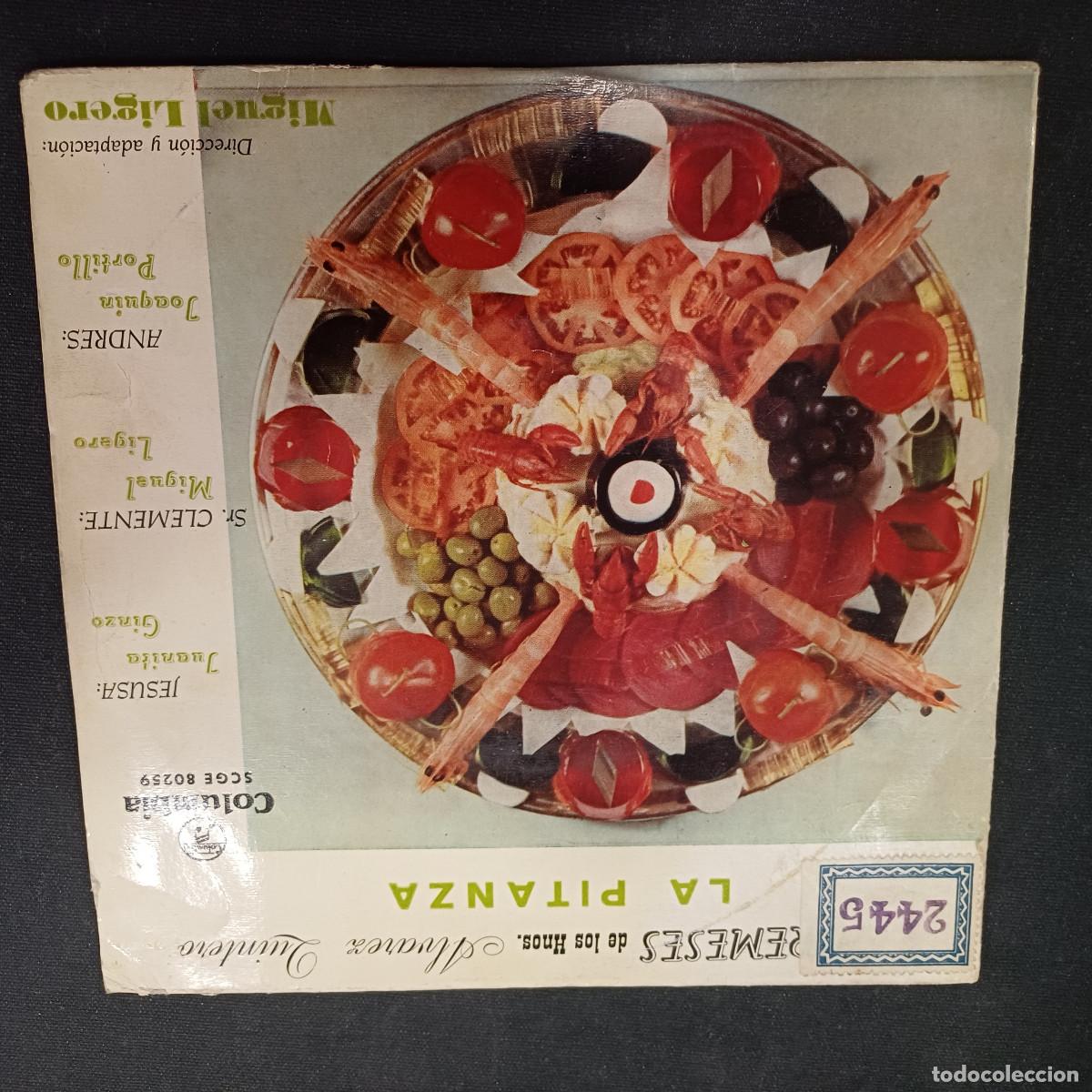 Discos de vinilo: HNOS.ALVAREZ QUINTERO/LA PITANZA/SINGLE.