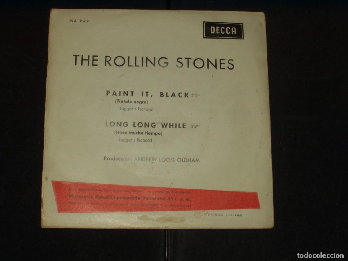 Discos de vinilo: ROLLING STONES SINGLE PAINT IT BLACK RARA EDICION. POCO COMUN - Foto 2