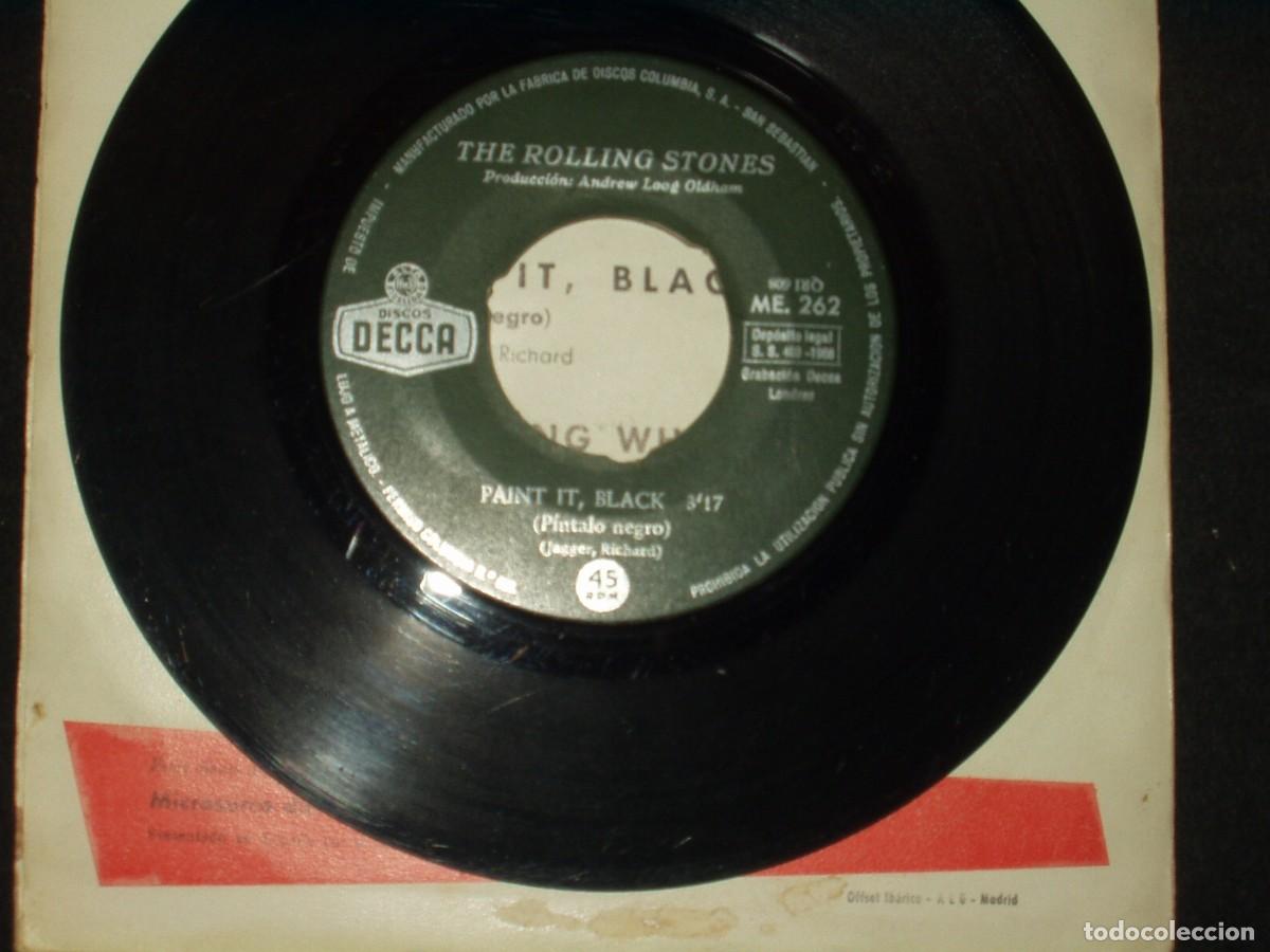 Discos de vinilo: ROLLING STONES SINGLE PAINT IT BLACK RARA EDICION. POCO COMUN - Foto 3