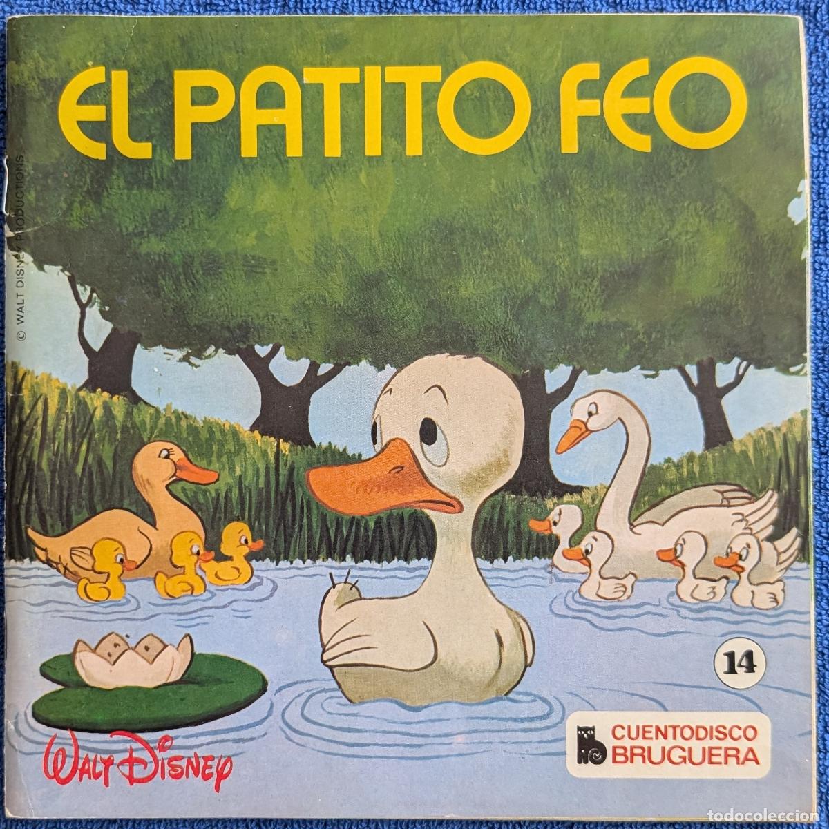 Discos de vinilo: El patito feo - Cuento Disco n&ordm; 14 - Walt Disney - Bruguera (1972)