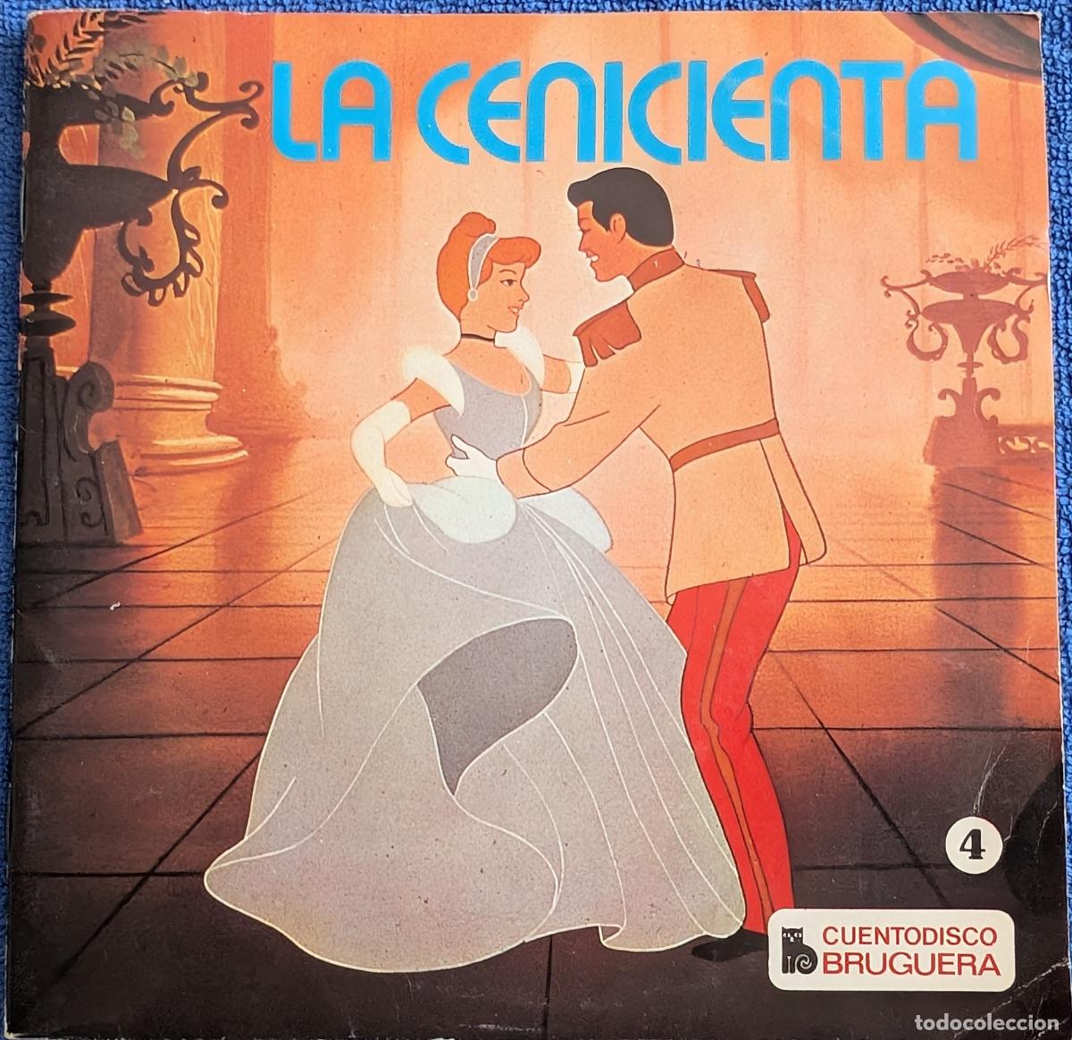 Discos de vinilo: Cenicienta - Cuento Disco n&ordm; 4 - Walt Disney - Bruguera (1969)