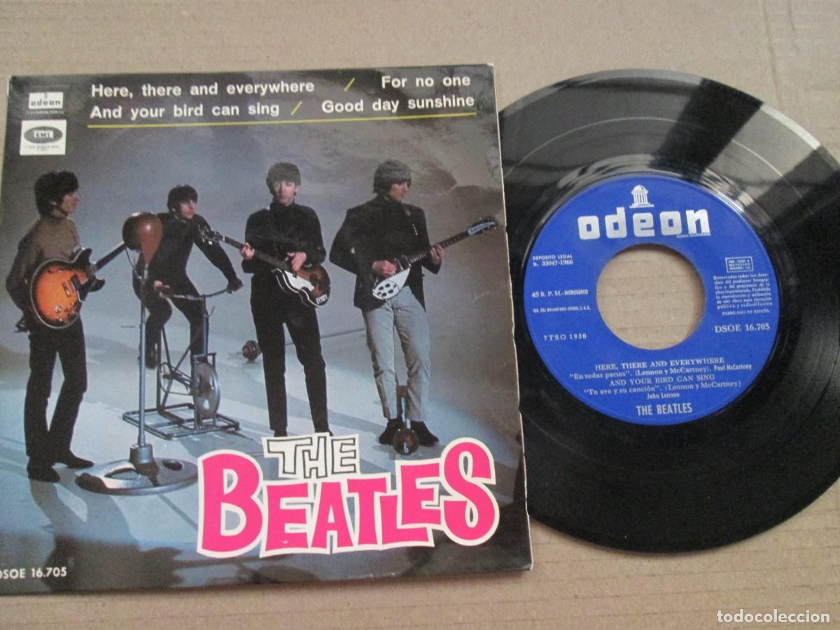 Discos de vinilo: THE BEATLES - Here, There and Everywhere. EP, ed espa&ntilde;ola7&rdquo; 1966. Muy buen estado (VG+)