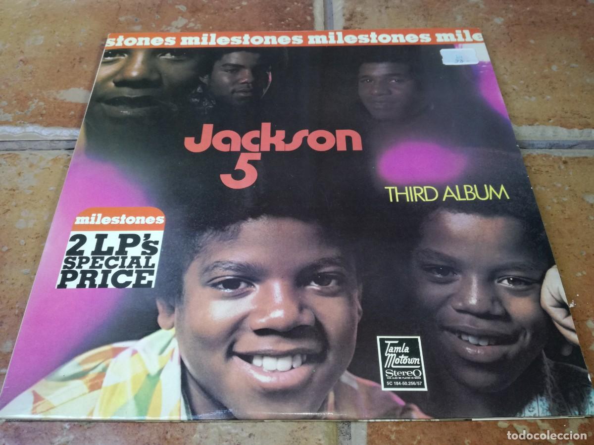 Discos de vinilo: THE JACKSON 5-MILESTONES-THIRD ALBUM / LOOKIN&acute; THROUGHT THE WINDOWS-DOBLE LP-EN EXCELENTE ESTADO