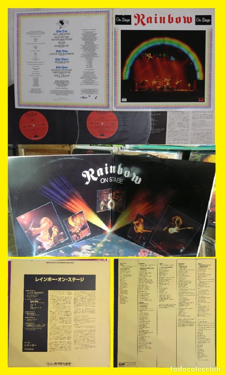 Discos de vinilo: RAINBOW on stage 1977 DIO !! RICHIE BLACKMORE 2LPs PRESS JAPAN + INSERTO, TODO IMPECABLE
