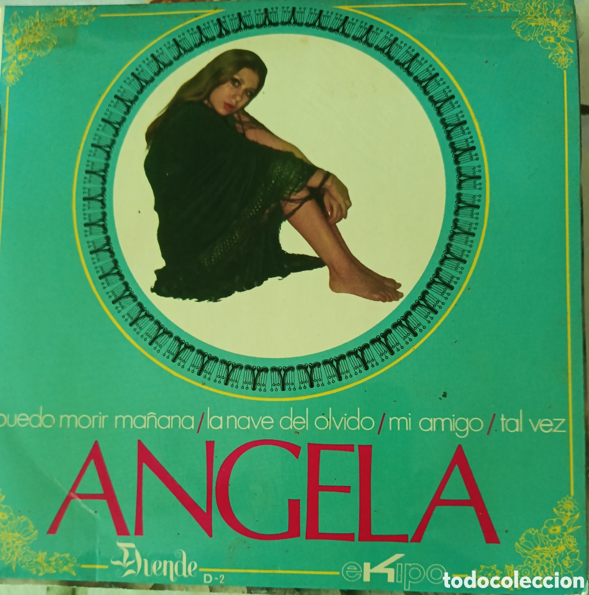 Discos de vinilo: &Aacute;ngela Ep sello Ekipo editado en Espa&ntilde;a a&ntilde;o 1970.