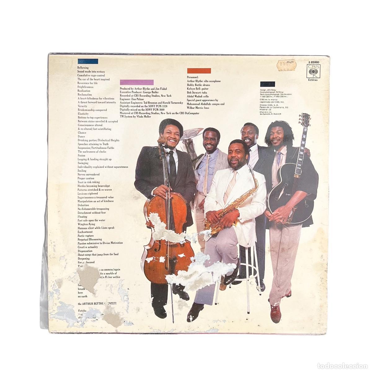 Discos de vinilo: LP. Arthur Blythe. Elaborations (VG+/F) - Foto 2