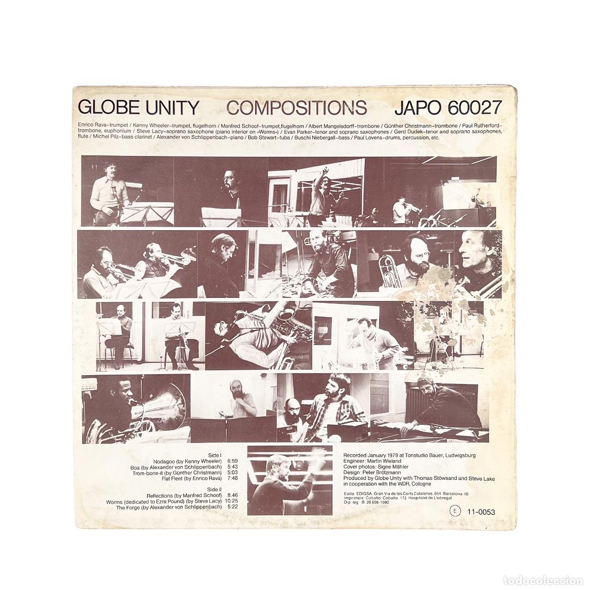 Discos de vinilo: LP. Globe Unity. Compositions (VG/VG) - Foto 2