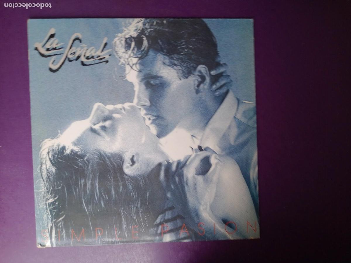 Discos de vinilo: La Se&ntilde;al &ndash; Simple Pasi&oacute;n - LP ENIGMA 1990 - INDIE ROCK 90'S - SIN APENAS USO
